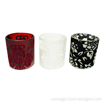 Flocking Candle Holder, Suitable for Promotional Purposes